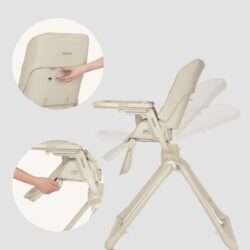 Lionelo Maddie Set Λίκνο-Ρηλάξ & Καρεκλάκι Φαγητού 3 σε 1 Beige - Image 10
