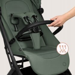 Lionelo Sia Flex Καρότσι Ταξιδίου 2 σε 1 έως 22kg Green Emerald - Image 9