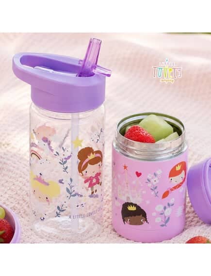 A little lovely company Παιδικό Παγούρι από Tritan 450ml - Princesses - Image 2