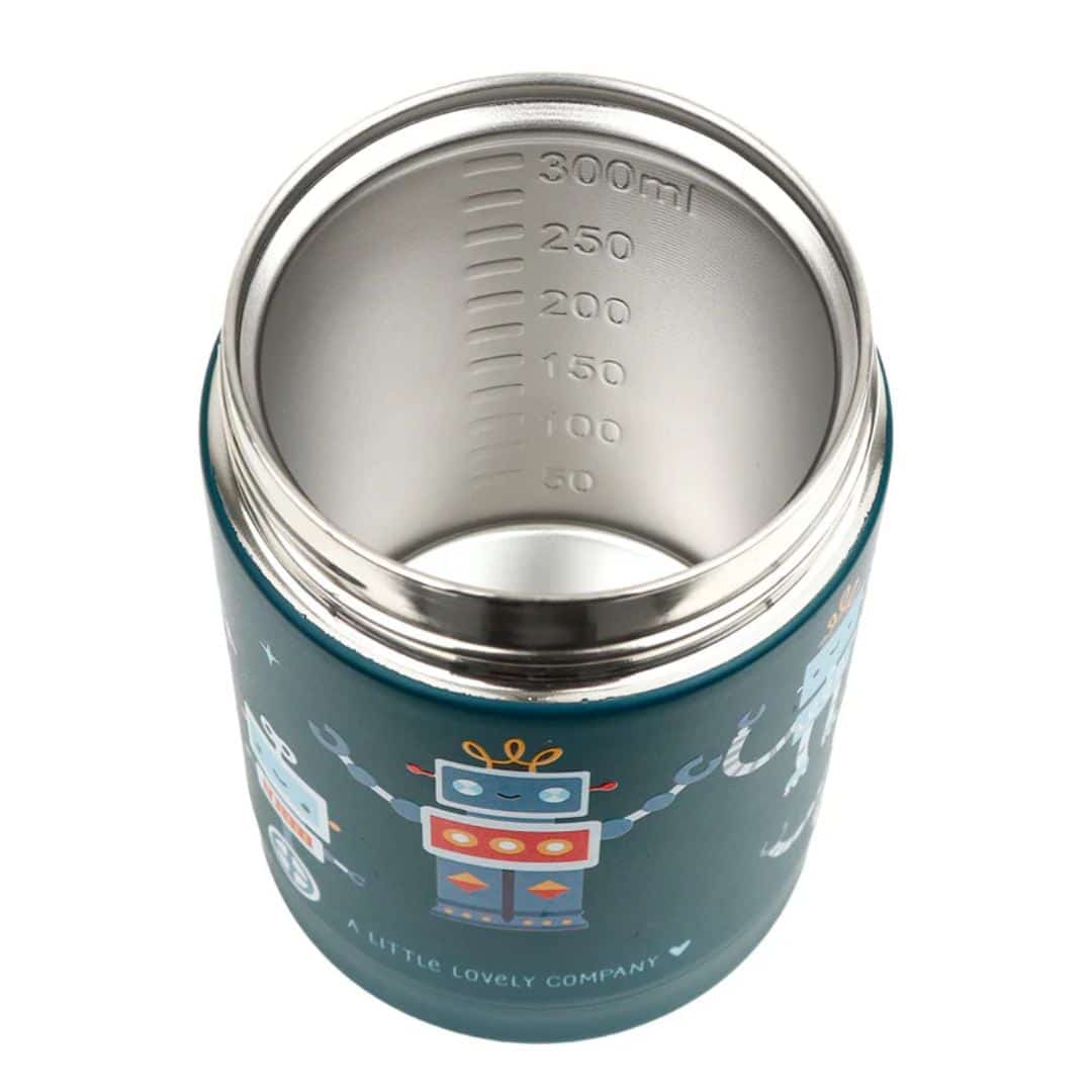 A little lovely company Θερμός φαγητού από ανοξείδωτο ατσάλι 300ml-Robots - Image 2
