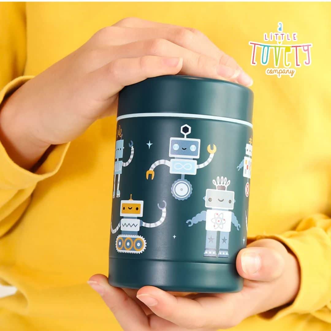 A little lovely company Θερμός φαγητού από ανοξείδωτο ατσάλι 300ml-Robots - Image 4