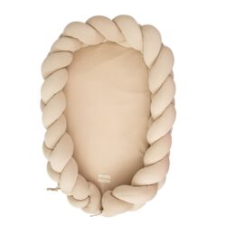 Bimbidreams Βρεφική Φωλιά Ύπνου Πλεξούδα με Memory Foam "Sand" 85x62 εκ. - Image 6