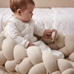 Bimbidreams Βρεφική Φωλιά Ύπνου Πλεξούδα με Memory Foam "Sand" 85x62 εκ. - Image 10