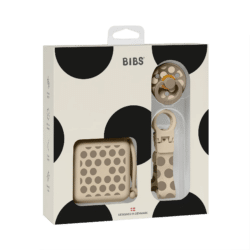 Bibs Σέτ Δώρου Soothe & Go Polka - Dark Oak & Vanilla