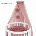 Ingvart Κουνουπιέρα Τούλι Με Pom Pom – Dusty Rose