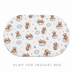 Ingvart Μεγάλο σεντόνι Smart Bed 9 in 1 Αρκουδάκι σε Συννεφάκι