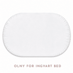 Ingvart Μεγάλο σεντόνι με λάστιχο μονόχρωμο Smart Bed / Nika Μονόχρωμο Λευκό