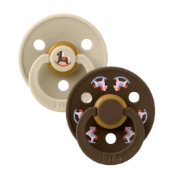 Bibs Πιπίλες Holiday Horse 2Pack - Vanilla Mocha No2