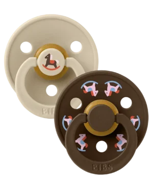 Bibs Πιπίλες Holiday Horse 2Pack - Vanilla Mocha No2