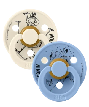 Bibs Πιπίλες Moomin 2Pack - Mymble Ivory & Sky Blue No2