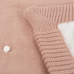 Bimbidreams Κουβέρτα Πλεκτή με Fleece Coralina Σάπιο Μήλο 80x110εκ. - Image 7