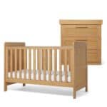 Mamas & Papas Σετ Κρεβάτι Σιφονιέρα Esna Rattan