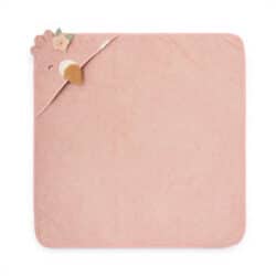 Little Dutch Μπουρνουζοπετσέτα Flamingo 75x75