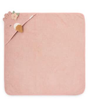 Little Dutch Μπουρνουζοπετσέτα Flamingo 75x75