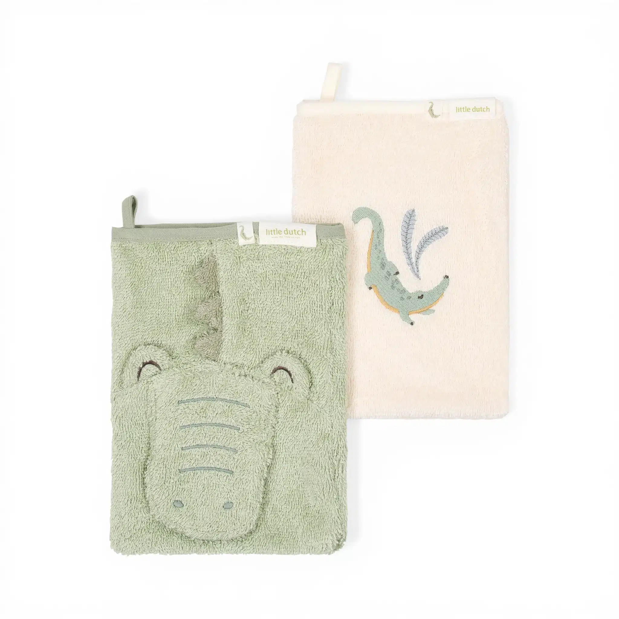 LD-TE52116047_01 Little Dutch Σετ 2 πανάκια μπάνιου Crocodile - Image 1