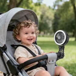 Bebe Stars Φορητός Ανεμιστήρας Επαναφορτιζόμενος Με Led - Image 5