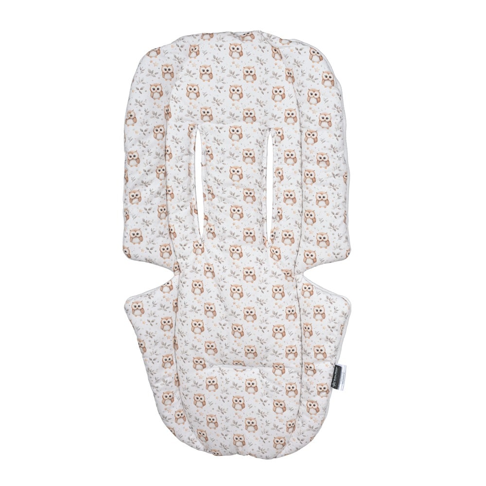 kalumma-antiidrwtiko-karotsiou-owl-1308-lrf7 Bebe Stars Μαλακό Στρωματάκι Καροτσιού Owl - Image 1