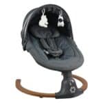 Bebe Stars Κούνια Ηλεκτρική Fluffy Smoked Grey