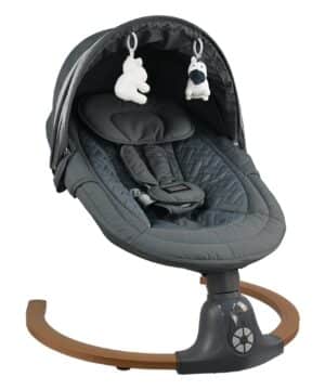 Bebe Stars Κούνια Ηλεκτρική Fluffy Smoked Grey