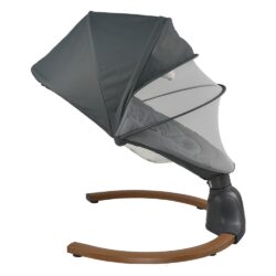Bebe Stars Κούνια Ηλεκτρική Fluffy Smoked Grey - Image 2