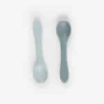 Minene 2 silicone spoons blue