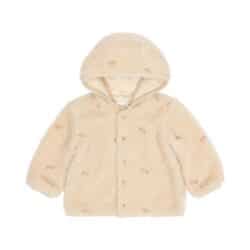 Little Dutch Ζακέτα Teddy Sand Flowers Sand 6-9 Μηνών