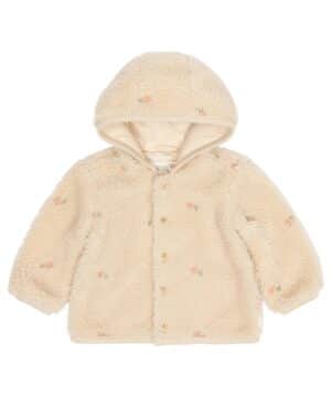 Little Dutch Ζακέτα Teddy Sand Flowers Sand 6-9 Μηνών