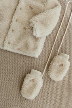Little Dutch Ζακέτα Teddy Sand Flowers Sand 6-9 Μηνών - Image 4