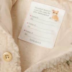 Little Dutch Ζακέτα Teddy Sand Sand Paws 4-6 Μηνών - Image 4
