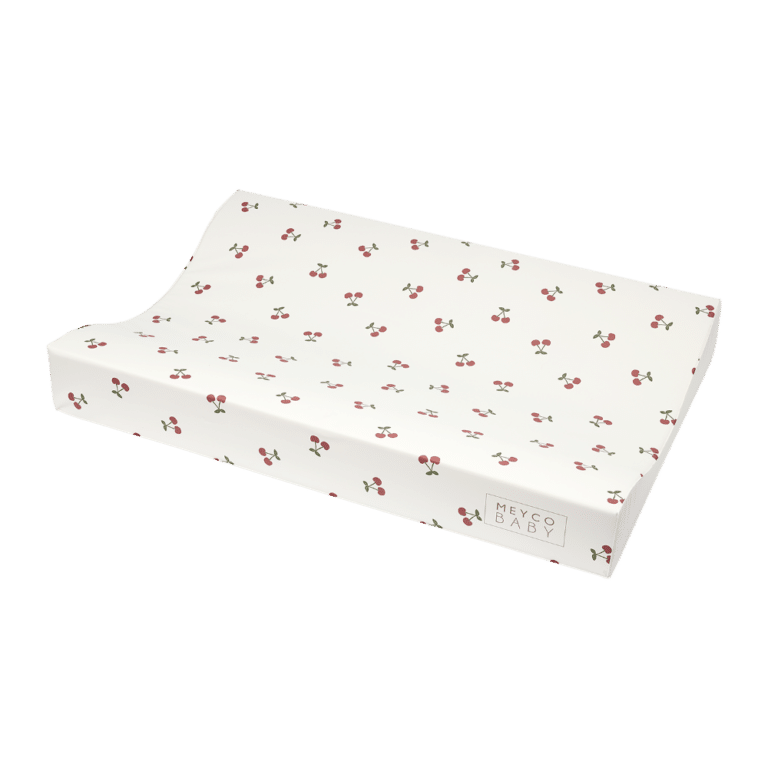 EGMONT1 Meyco 100% Βαμβακερό Κάλυμμα Αλλαξιέρας Cherry Natural - Image 1