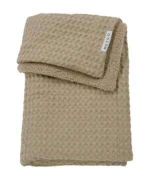 Meyco Κουβέρτα Waffle Teddy Taupe 100x150cm