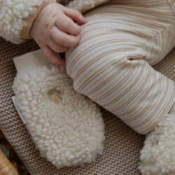 Little Dutch Βρεφικά μποτάκια αγκαλιάς teddy Sand Paws 3-9 Μηνών - Image 3