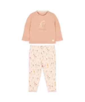 Little Dutch Παιδικές πιτζάμες Safari Flamingo 6-12 Μηνών