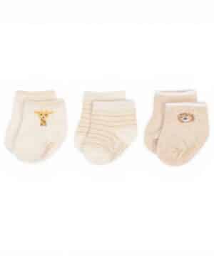 Little Dutch Σετ 3 ζευγάρια κάλτσες Little Safari Newborn Multi 2-9 Μηνών