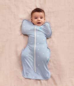 LoveToDream Υπνόσακος Swaddle up Stretch Cotton 1.0tog Mist Blue 3.5-6kg Small - Image 4