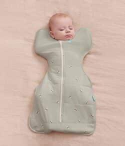 LoveToDream Υπνόσακος Swaddle up Stretch Cotton 2.5tog Olive Bees 6-8.5kg Medium - Image 2