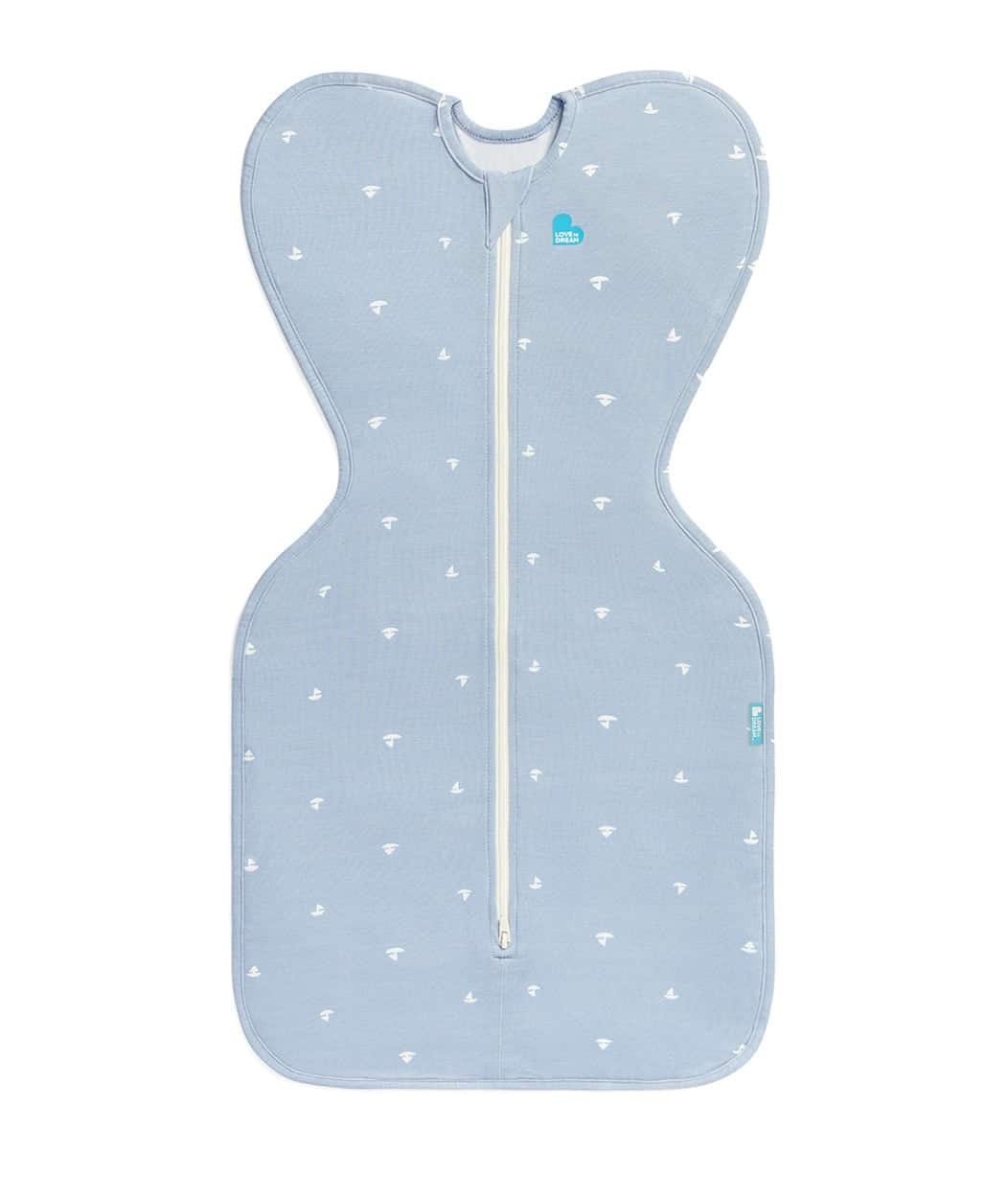 s9n3rvjhtnupyyhlr4uk LoveToDream Υπνόσακος Swaddle up Stretch Cotton 1.0tog Mist Blue 3.5-6kg Small - Image 1