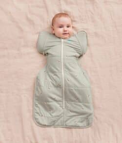 LoveToDream Υπνόσακος Swaddle up Transition bag Organic Cotton 2.5tog Olive Bees Large - Image 2