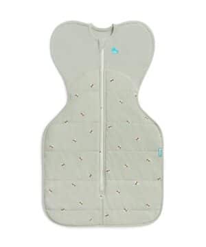 LoveToDream Υπνόσακος Swaddle up Stretch Cotton 2.5tog Olive Bees 6-8.5kg Medium