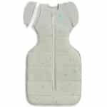 LoveToDream Υπνόσακος Swaddle up Transition bag Organic Cotton 2.5tog Olive Bees Large