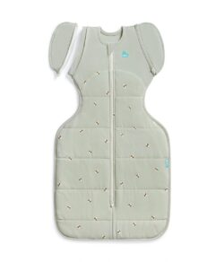 LoveToDream Υπνόσακος Swaddle up Transition bag Organic Cotton 2.5tog Olive Bees Large